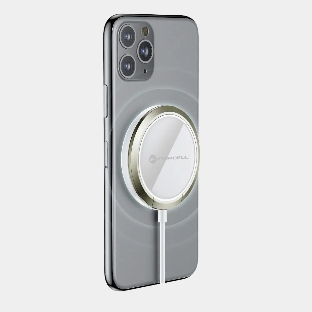 FORCELL F-ENERGY PowerPod indukciós MagSafe töltő fehér - Image 5
