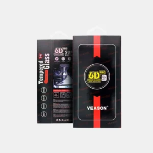 Veason 6D Pro edzett üveg kijelzővédő - szarvasbőr törlőkendővel